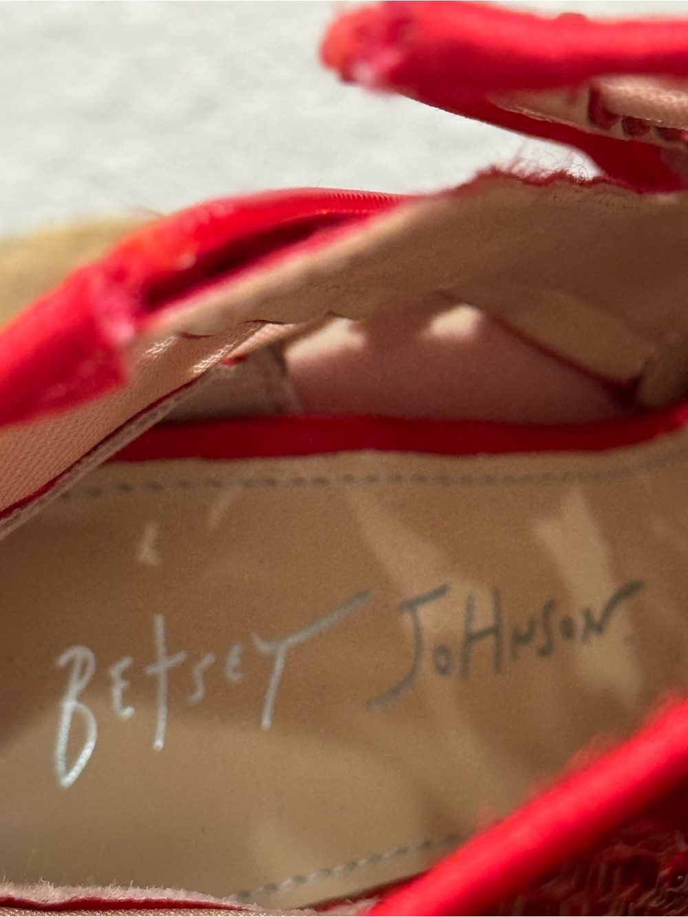 Betsey Johnson Bolt Red Rhinestone Ankle Booties Size 6.5 NEW - Picture 8 of 8